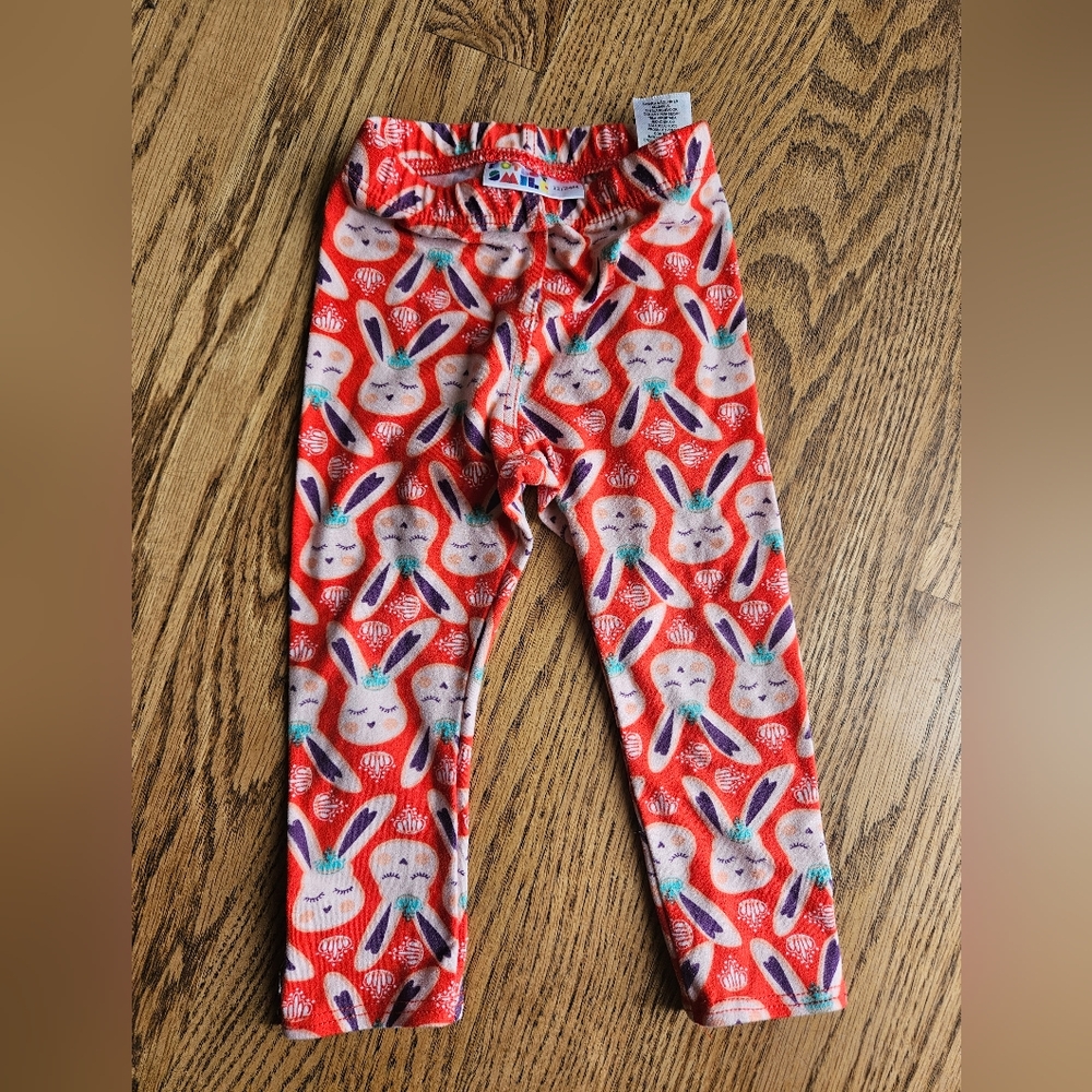 Colorful Bunny Print Leggings